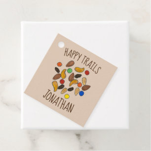Happy Trails Camping Trail Mix Goodbye Retirement Favour Tags