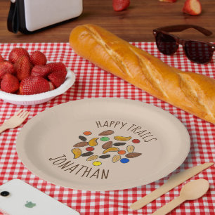 Happy Trails Camping Trail Mix Goodbye Retirement Paper Plate