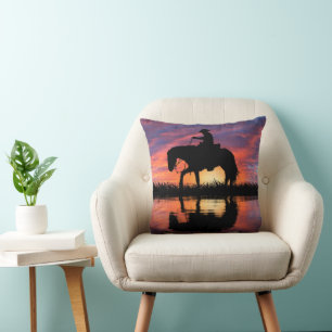 HAPPY TRAILS COWBOY  CUSHION