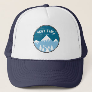 Happy Trails Hiking Trucker Hat
