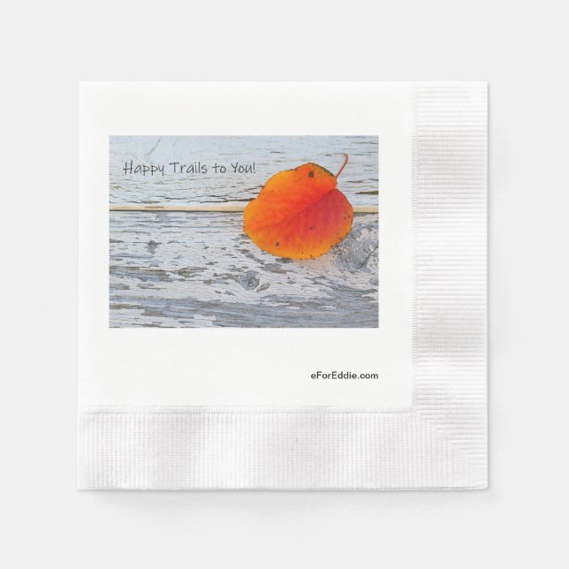 Happy Trails to You Napkin (Front)