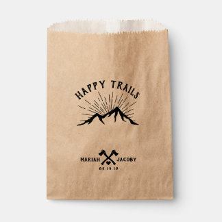 Happy Trails Wedding Favour DIY Trail Mix Bag