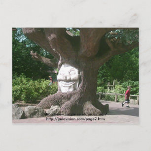 Happy Tree at Alton Towers Postcard