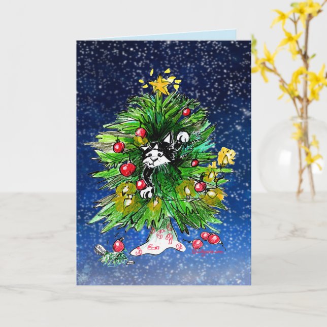 Happy Treemendous Joy!   Card (Yellow Flower)