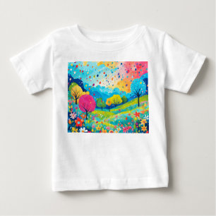 Happy Trees and Flowers, Nature Bliss Sweatshirt, Baby T-Shirt