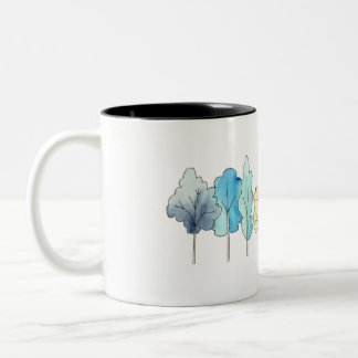 Happy Trees Two-Tone Coffee Mug