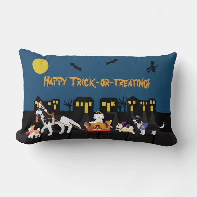 Happy Trick or Treating! Lumbar Cushion (Front)