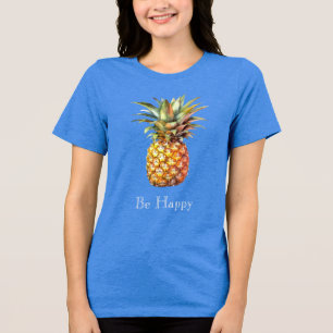 Happy Tropical Pineapple Tri-Blend Shirt