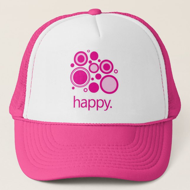 happy trucker hat (Front)