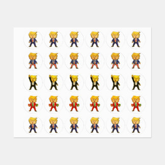 Happy Trump Lapel Pin Funny Trump Meme Cartoon Art