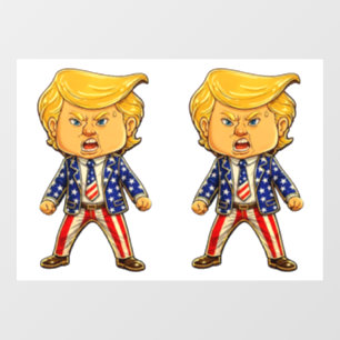 Happy Trump Lapel Pin MAGA US Flag Patriotic Meme