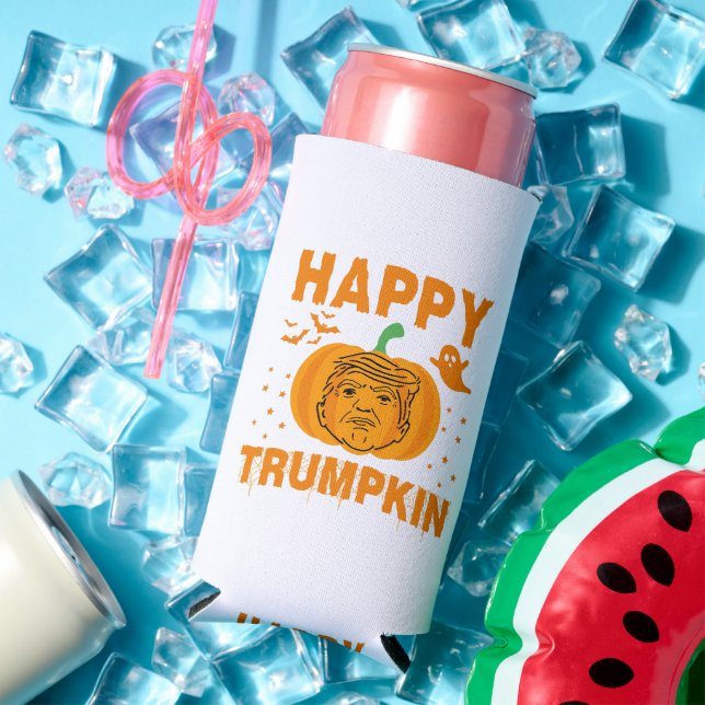 Happy Trumpkin Make Halloween Great Again Seltzer Can Cooler (In Situ Summer)