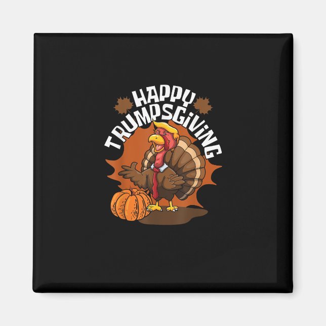 Happy Trumpsgiving Funny Thanksgiving Trumpkin Usa Magnet (Front)
