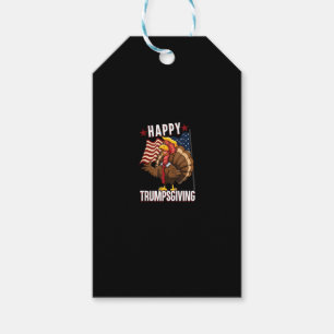 Happy Trumpsgiving Funny Thanksgiving Turkey Trump Gift Tags
