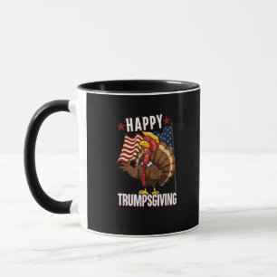 Happy Trumpsgiving Funny Thanksgiving Turkey Trump Mug