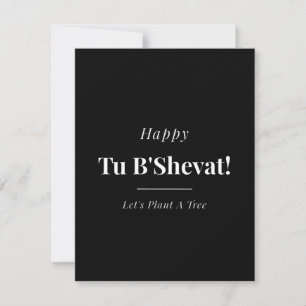 Happy Tu B'Shevat Let's Plant A Tree Holiday Card