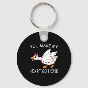 Happy Turkey Costume In Wheelchair For Thanksgivin Key Ring