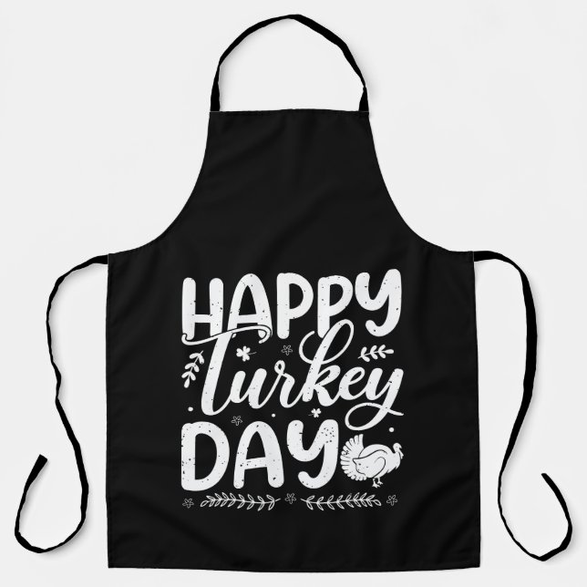 Happy Turkey Day Apron (Front)