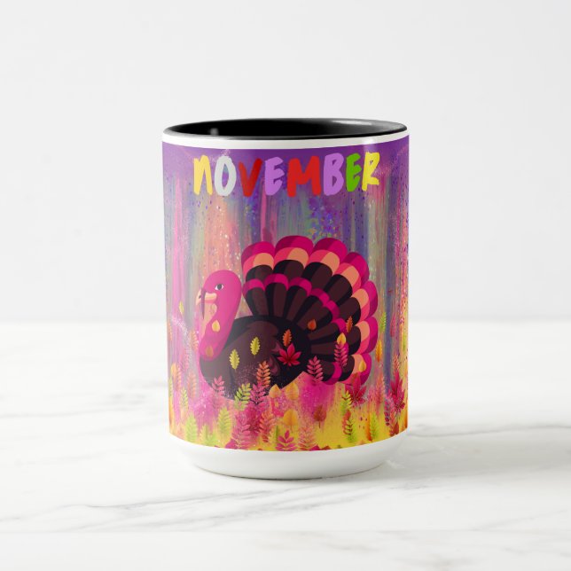 Happy Turkey Day Coffee Mug (Center)