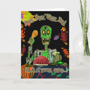 happy turkey day greeting card
