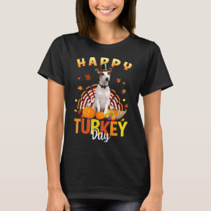 Happy Turkey Day Jack Russell Terrier Thanksgiving T-Shirt