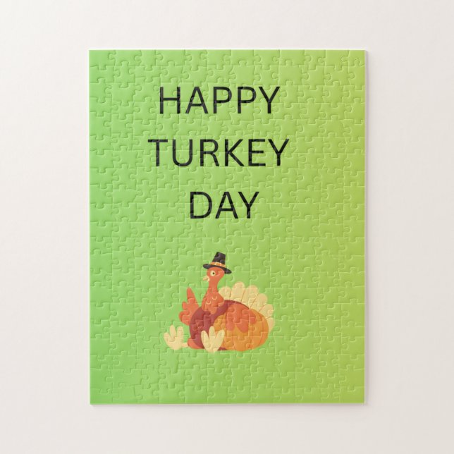 Happy Turkey Day Jigsaw Puzzle (Vertical)