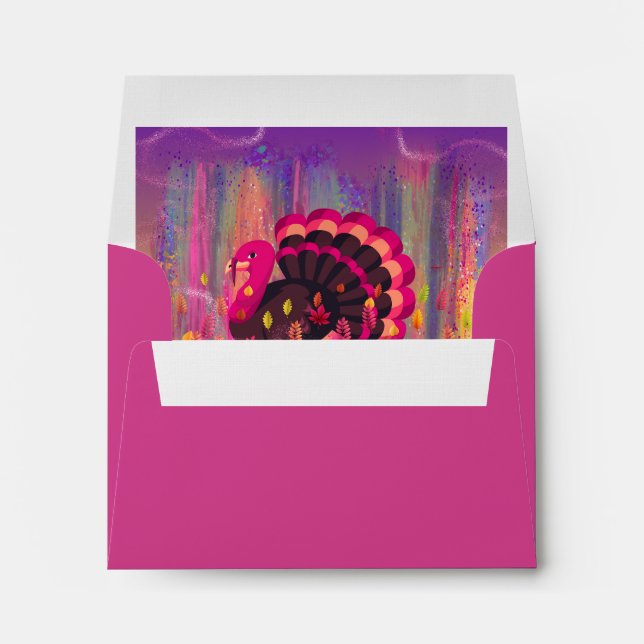 Happy Turkey Day Matching Envelopes (Back (Bottom))