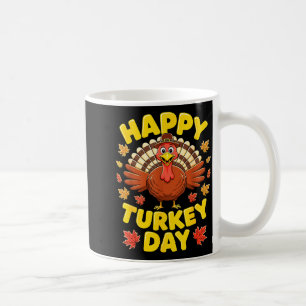 Happy Turkey Day Shirt Men Women Kids Family Thank Coffee Mug