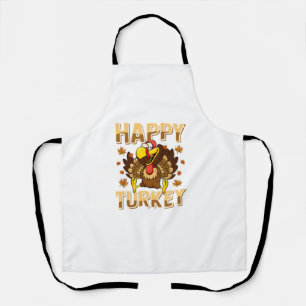 Happy Turkey Day Shirt Thanksgiving Day Holiday G Apron