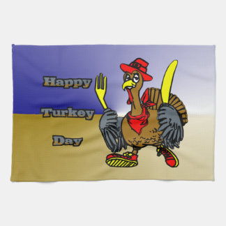 Happy Turkey Day Tea Towel