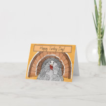 Happy Turkey Day Thanksgiving ASL Card