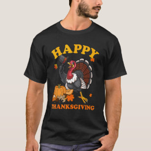 Happy Turkey Day Thanksgiving Day Fall Autumn Holi T-Shirt