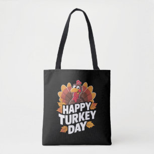 Happy Turkey Day Thanksgiving Day Holiday Gift  Tote Bag