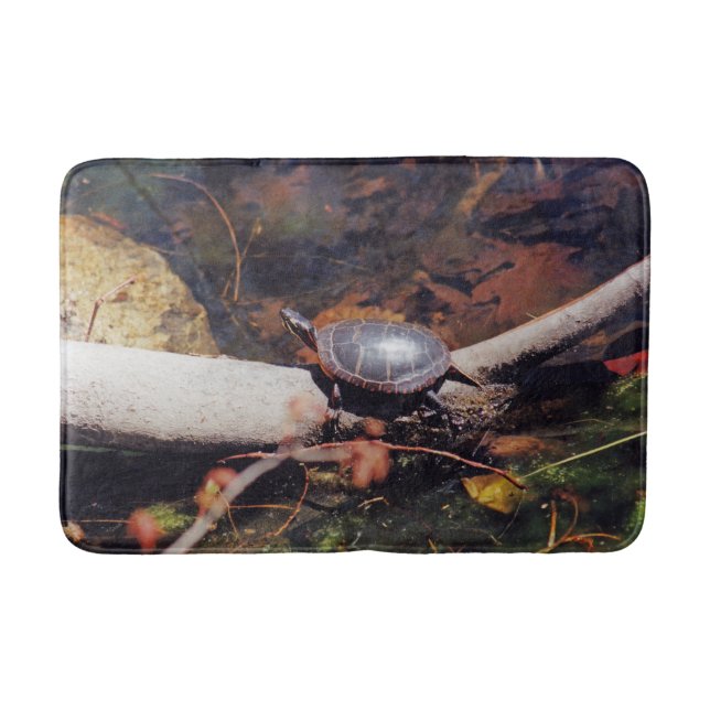 Happy Turtle Bath Mat (Front)