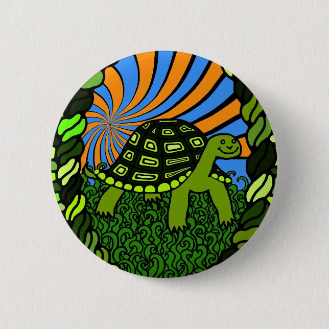 Happy Turtle Button (Front)