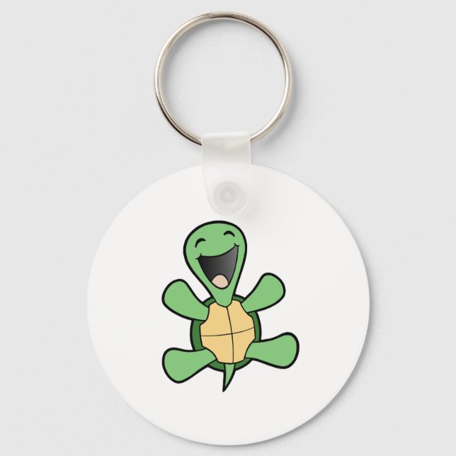 Happy Turtle Key Ring (Front)