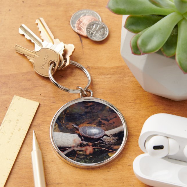 Happy Turtle Key Ring (Desk)