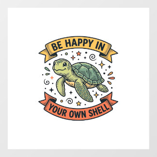 Happy Turtle Quote Vintage Engraving Design_1