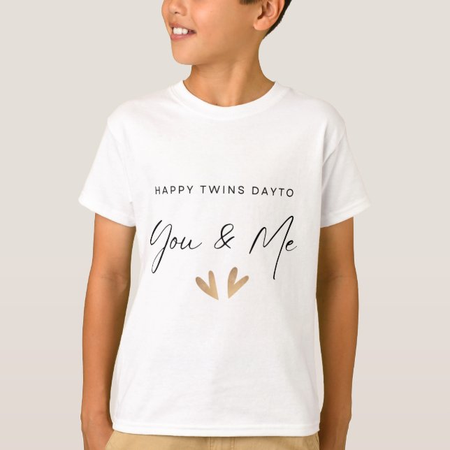 Happy Twins Day T-Shirt (Front)