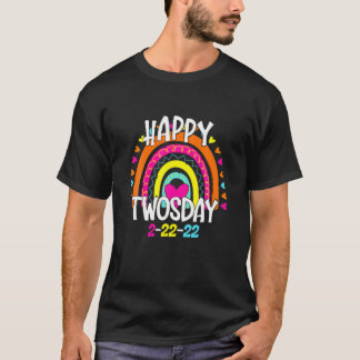Happy Twosday 02-22-2022 Tuesday February 2022 T-Shirt