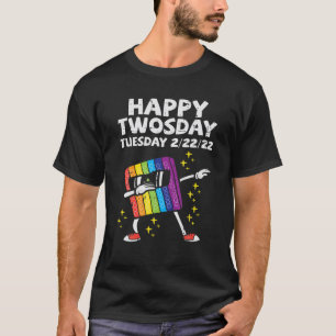 Happy Twosday Tuesday 2-22-22 Fidget Pop Twos Day T-Shirt