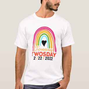 Happy Twosday Twinning Twosday 2-22-22 February 22 T-Shirt