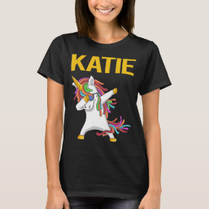 Happy Unicorn - Katie Name T-Shirt