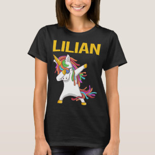 Happy Unicorn - Lilian Name T-Shirt