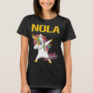 Happy Unicorn - Nola Name T-Shirt