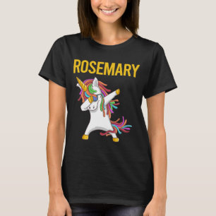 Happy Unicorn - Rosemary Name T-Shirt