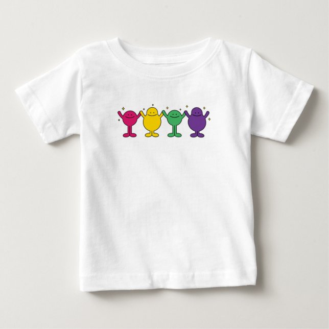 Happy Unity Characters Baby T-Shirt (Front)