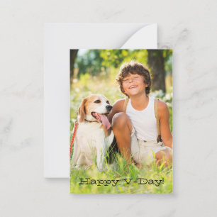 Happy V-Day Classroom Valentine Photo Cards