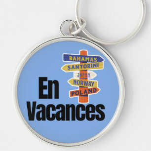Happy vacation key ring