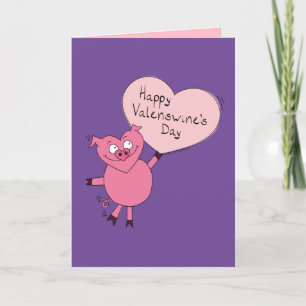 Happy Valenswines Day - Valentine's  Greeting Card